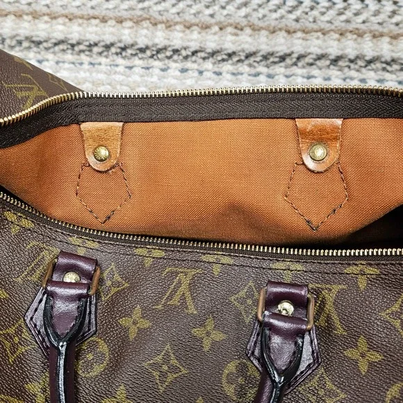 Authentic Rare 80s Louis Vuitton Speedy 40 Monogram With Lock & Key | Customized - Picture 9 of 14